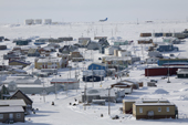The Inuit village of Igloolik seen from Cemetery Hill. Nunavut. Canada. 2008